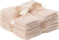 POCOline Seiftuch Popcorn beige Baumwolle B/L: ca. 30x30 cm