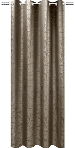 POCOline Ösenvorhang Eaton taupe B/L: ca. 140x245 cm