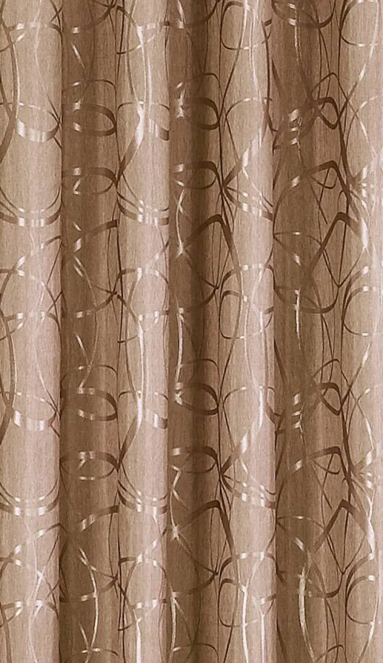 POCOline Ösenvorhang Eaton taupe B/L: ca. 140x245 cm