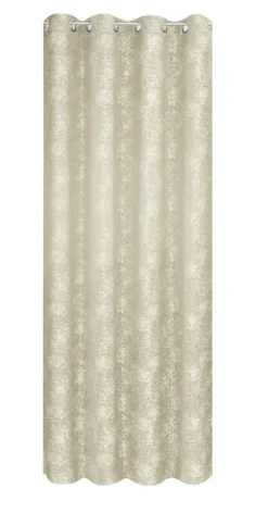 POCOline Ösenvorhang Roses beige B/H: ca. 140x245 cm