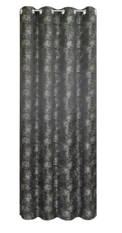 POCOline Ösenvorhang Roses schwarz B/H: ca. 140x245 cm