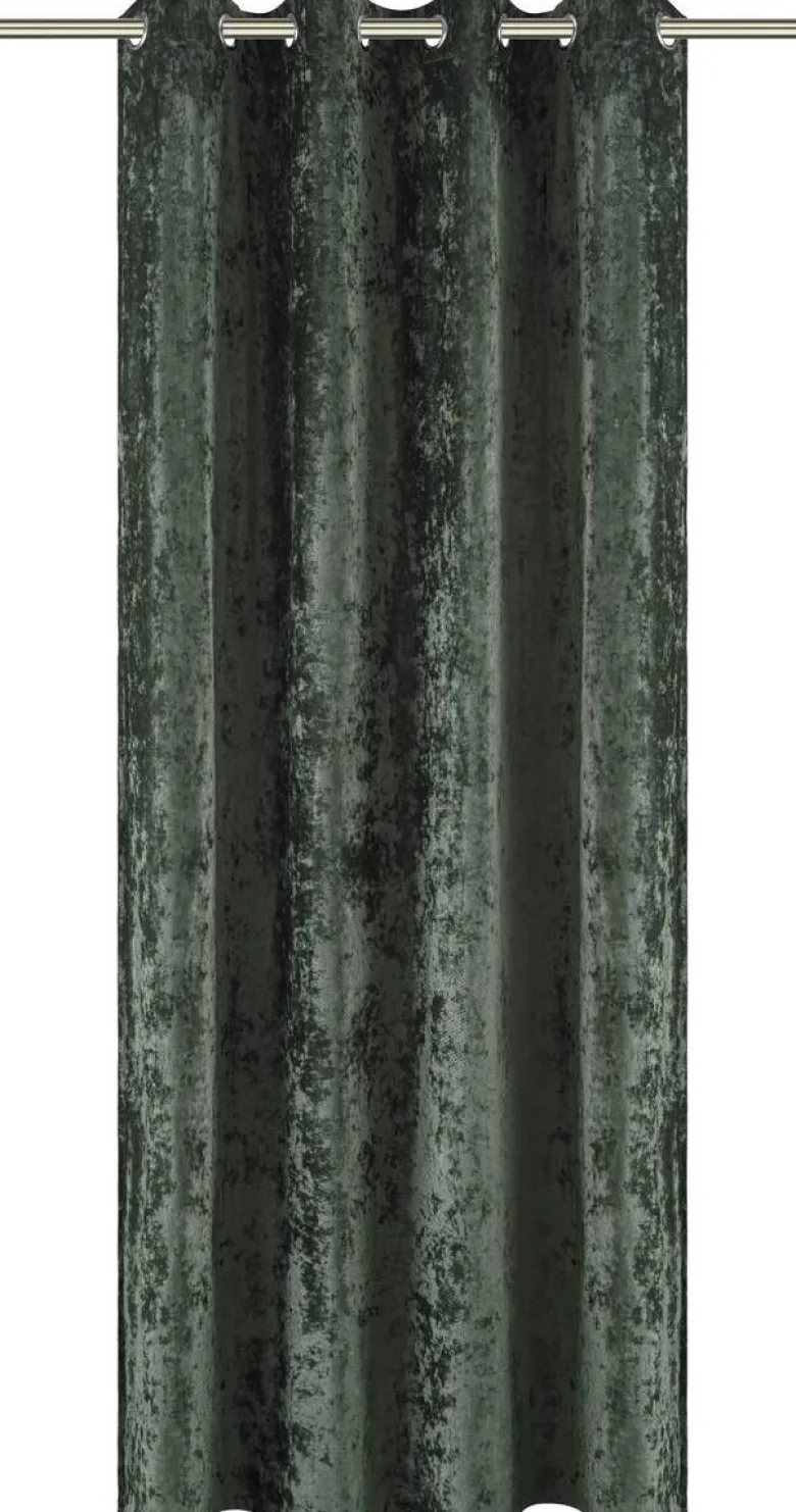POCOline Ösenvorhang Shiny grün B/L: ca. 135x245 cm