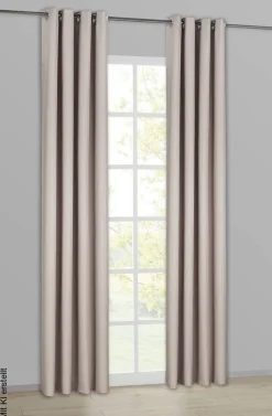 POCOline Ösenvorhang Sorrento silber B/L: ca. 140x245 cm