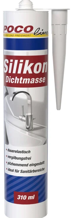POCOline Silikon Fugendicht weiß ca. 0,31 l