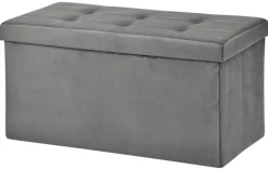 POCOline Sitzbank grau B/H/L: ca. 38x38x76 cm