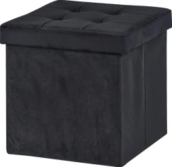 POCOline Sitzhocker schwarz B/H/L: ca. 38x38x38 cm