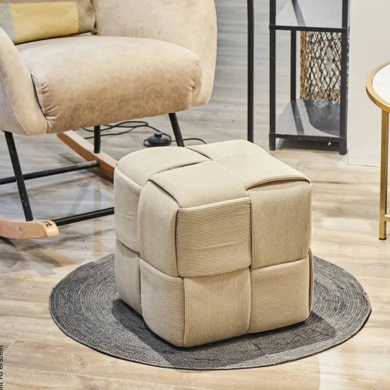 POCOline Sitzhocker taupe