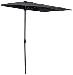 POCOline Sonnenschirm anthrazit Stahl B/L: ca. 140x270 cm