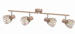 POCOline Spot Anni kaffee Chrom Metall B/H/L: ca. 10x15x70 cm E14 4 Brennstellen