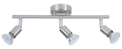 POCOline Spot 3-flg. Joris nickel matt Metall L: ca. 36 cm GU10 3 Brennstellen