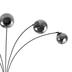 POCOline Stehlampe Akali schwarz Metall B/H: ca. 170x210 cm E14 5 Brennstellen
