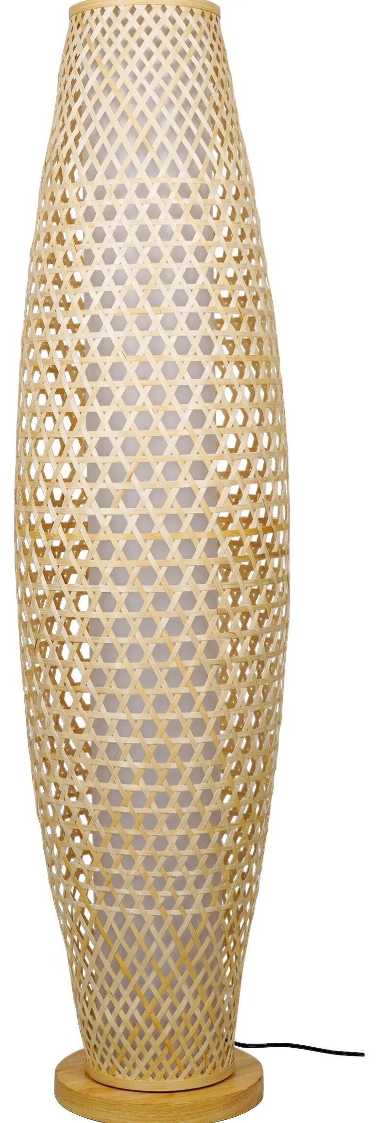 POCOline Stehlampe Amaya Bambus H/D: ca. 120x30 cm E27 1 Brennstellen