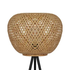 POCOline Stehlampe Bella schwarz Metall H/D: ca. 160x35 cm E27 1 Brennstellen