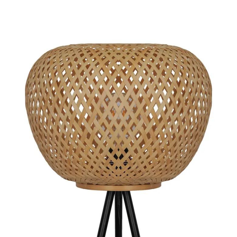 POCOline Stehlampe Bella schwarz Metall H/D: ca. 160x35 cm E27 1 Brennstellen
