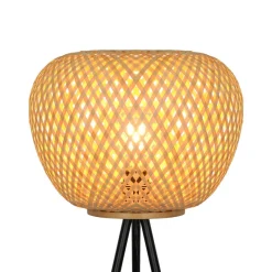 POCOline Stehlampe Bella schwarz Metall H/D: ca. 160x35 cm E27 1 Brennstellen