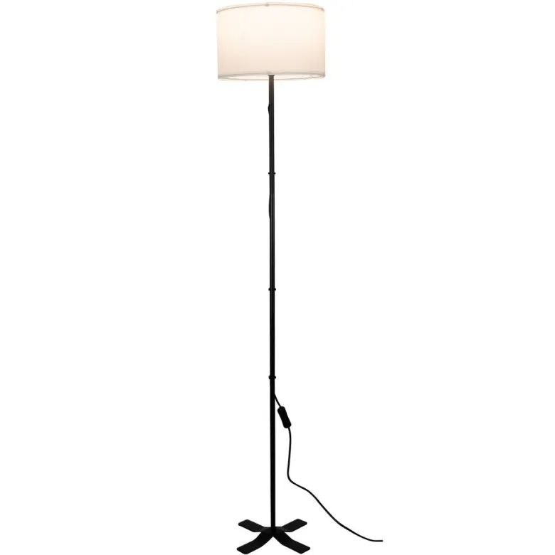 POCOline Stehlampe Zero schwarz Kunststoff Metall H/D: ca. 143x28 cm E27 1 Brennstellen