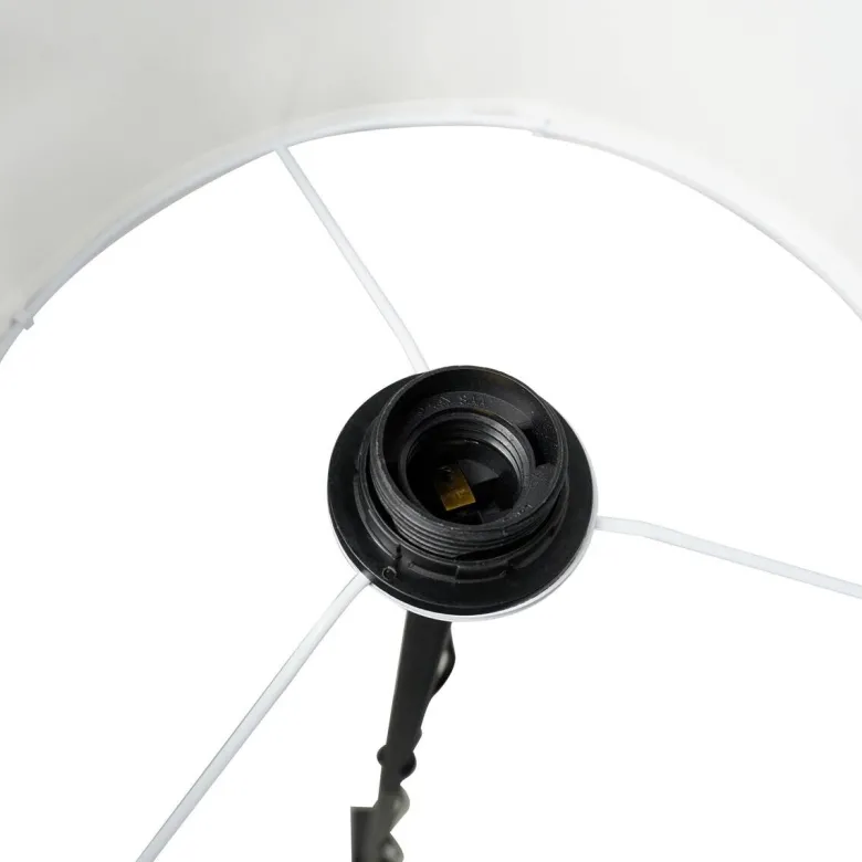 POCOline Stehlampe Zero schwarz Kunststoff Metall H/D: ca. 143x28 cm E27 1 Brennstellen