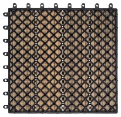 POCOline Terrassenfliese WPC, 6 Stück im Paket natur B/L: ca. 30x30 cm