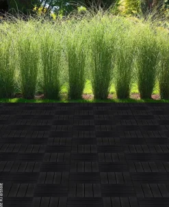 POCOline Terrassenfliese WPC, 6 Stück im Paket anthrazit B/L: ca. 30x30 cm
