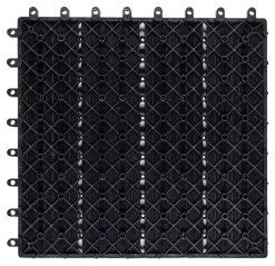 POCOline Terrassenfliese WPC, 6 Stück im Paket anthrazit B/L: ca. 30x30 cm