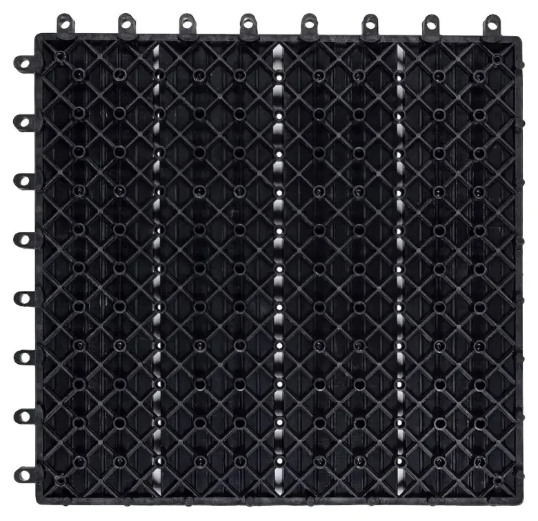 POCOline Terrassenfliese WPC, 6 Stück im Paket anthrazit B/L: ca. 30x30 cm