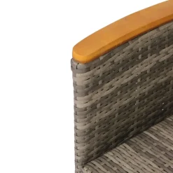 POCOline Tischgruppe Korfu grau Polyrattan
