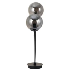 POCOline Tischleuchte Space schwarz Glas B/H/T: ca. 15x60x32 cm E14 2 Brennstellen