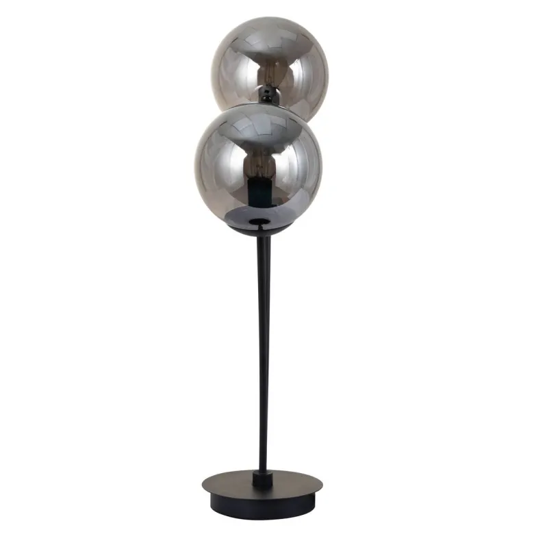 POCOline Tischleuchte Space schwarz Glas B/H/T: ca. 15x60x32 cm E14 2 Brennstellen