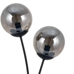 POCOline Tischleuchte Space schwarz Glas B/H/T: ca. 15x60x32 cm E14 2 Brennstellen