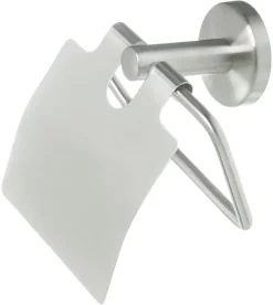 POCOline Toilettenpapierhalter Milano Edelstahloptik Edelstahl B/H/L: ca. 14x7x18 cm