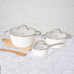 POCOline Topfset weiß Aluminium 6 tlg.