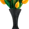 POCOline Vase schwarz Glas B/H/L: ca. 20x44x20 cm