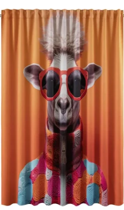 POCOline Verdunklungsvorhang Paco-Brille orange B/L: ca. 250x245 cm