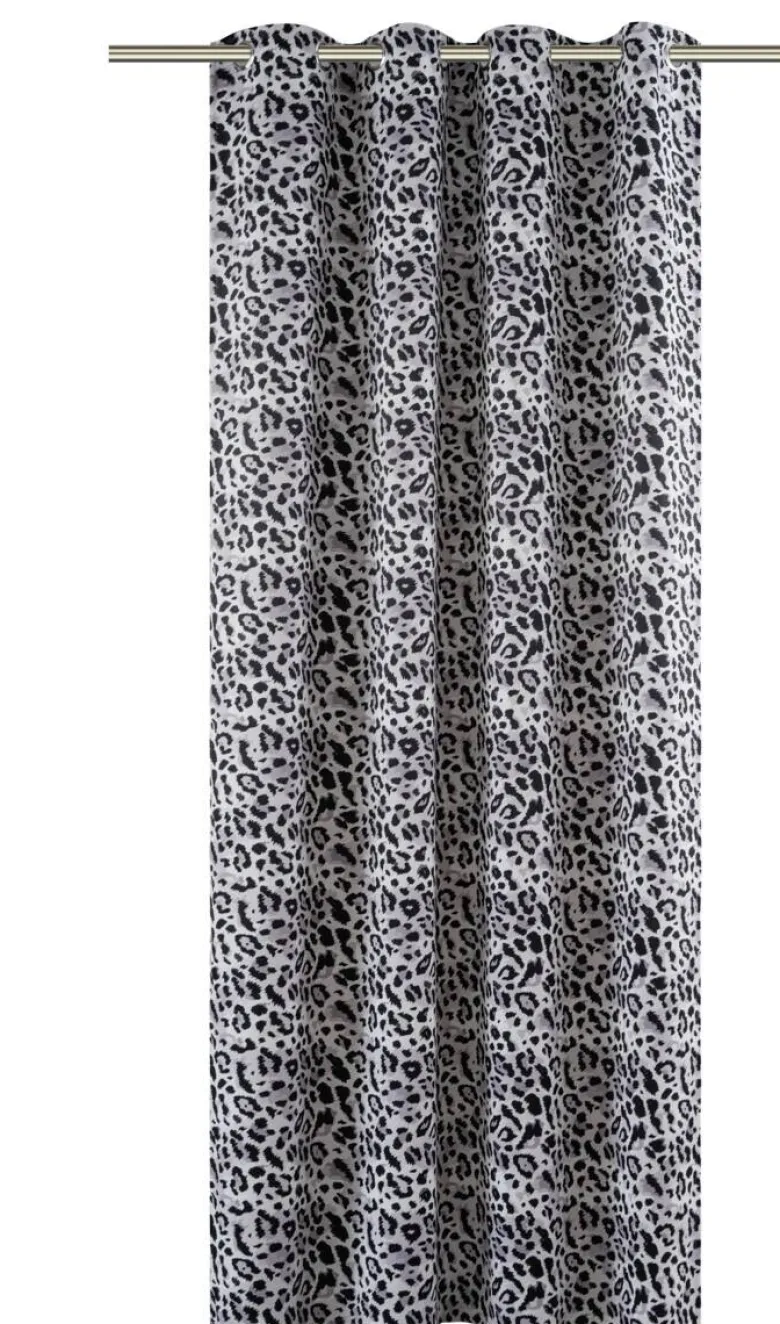 POCOline Verdunklungsvorhang Leo grau B/L: ca. 135x245 cm