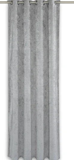 POCOline Verdunklungsvorhang Pia silber B/L: ca. 140x245 cm