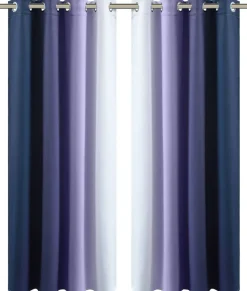 POCOline Verdunklungsvorhang Beverly blau B/L: ca. 135x175 cm