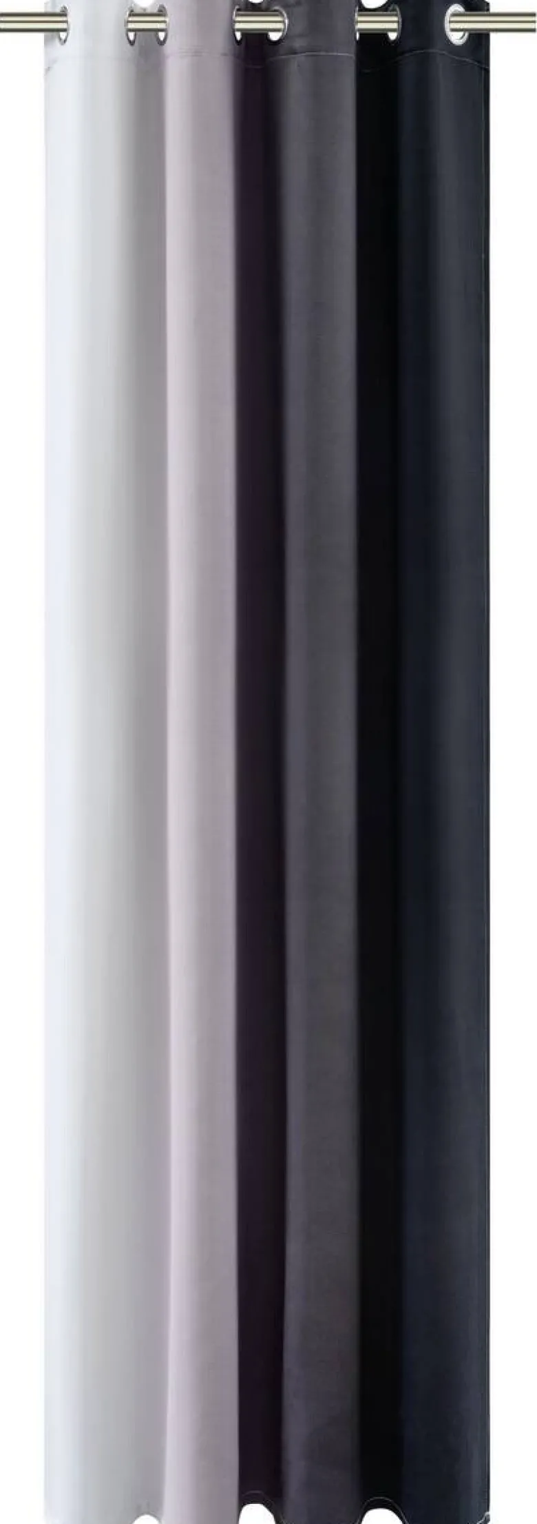 POCOline Verdunklungsvorhang Beverly grau B/L: ca. 135x245 cm