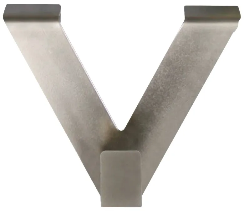 POCOline V-Haken silber 2 Packstücke