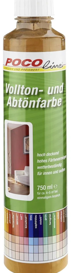POCOline Vollton- und Abtönfarbe zimtbraun ca. 0,75 l
