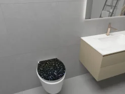 POCOline WC-Sitz Shiny schwarz schwarz MDF