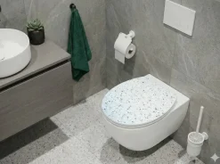 POCOline WC-Sitz Shiny weiß weiß MDF