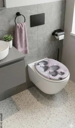 POCOline WC-Sitz Spa Flower MDF