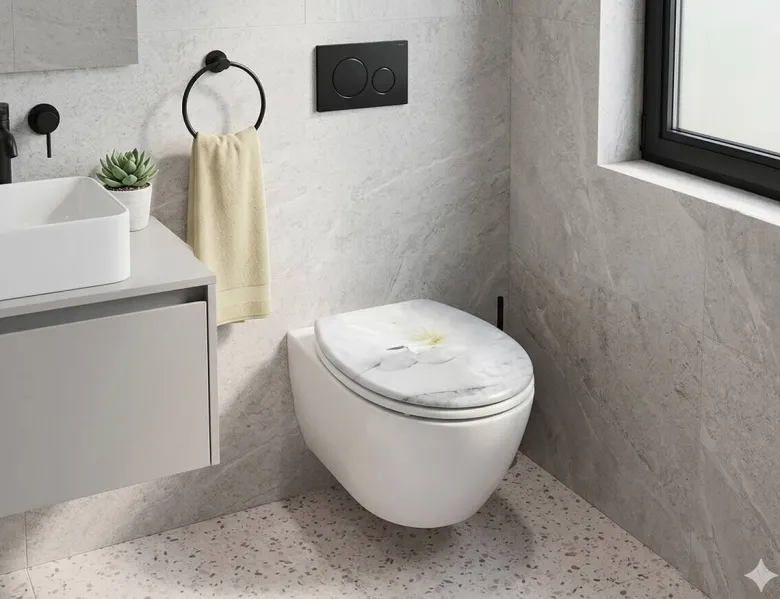 POCOline WC-Sitz White Wellness Duroplast