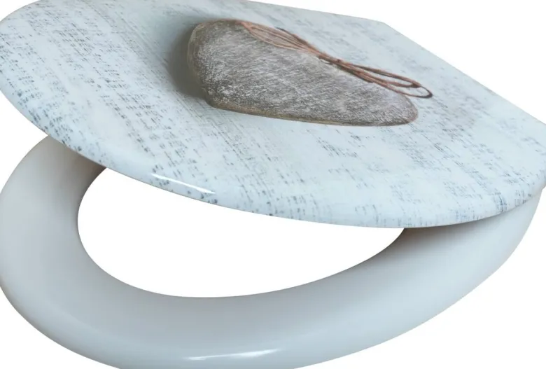 POCOline WC-Sitz Wooden Heart Duroplast