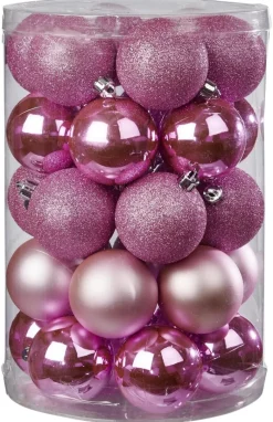 POCOline Weihnachtskugelset rosa