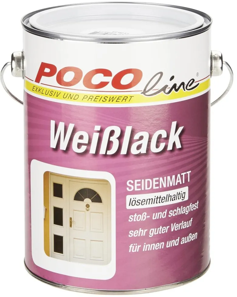 POCOline Weißlack weiß seidenmatt ca. 2,5 l