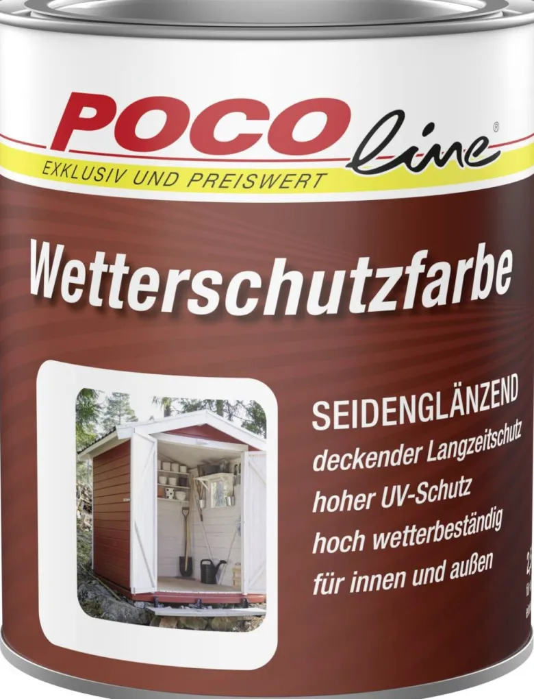 POCOline Wetterschutzfarbe anthrazit seidenglänzend ca. 0,75 l
