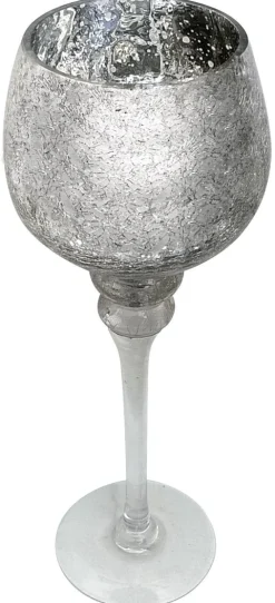 POCOline Windlicht silber Glas