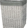POCOline Wäschekorb grau Weide B/H/L: ca. 27x52x38 cm
