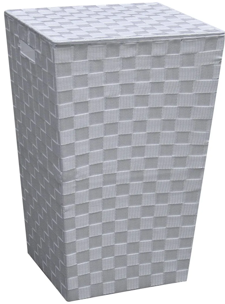 POCOline Wäschekorb weiß Nylon B/H/L: ca. 31,5x52x33 cm